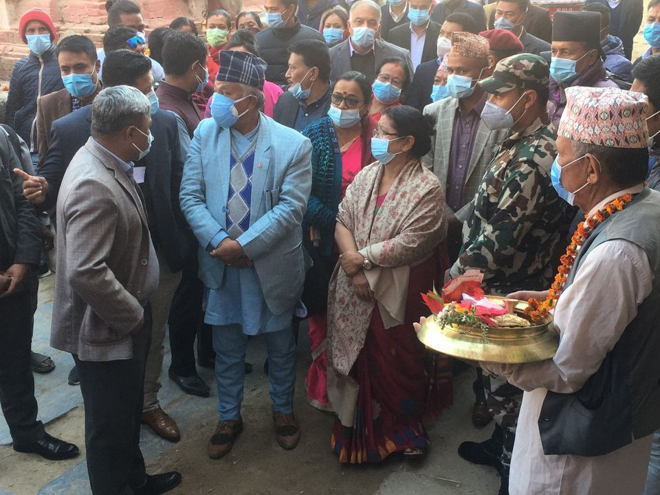 प्रधानमन्त्री पत्नी शाक्य र मन्त्री श्रेष्ठद्वारा खोकनाको रुद्रायणी अवलोकन